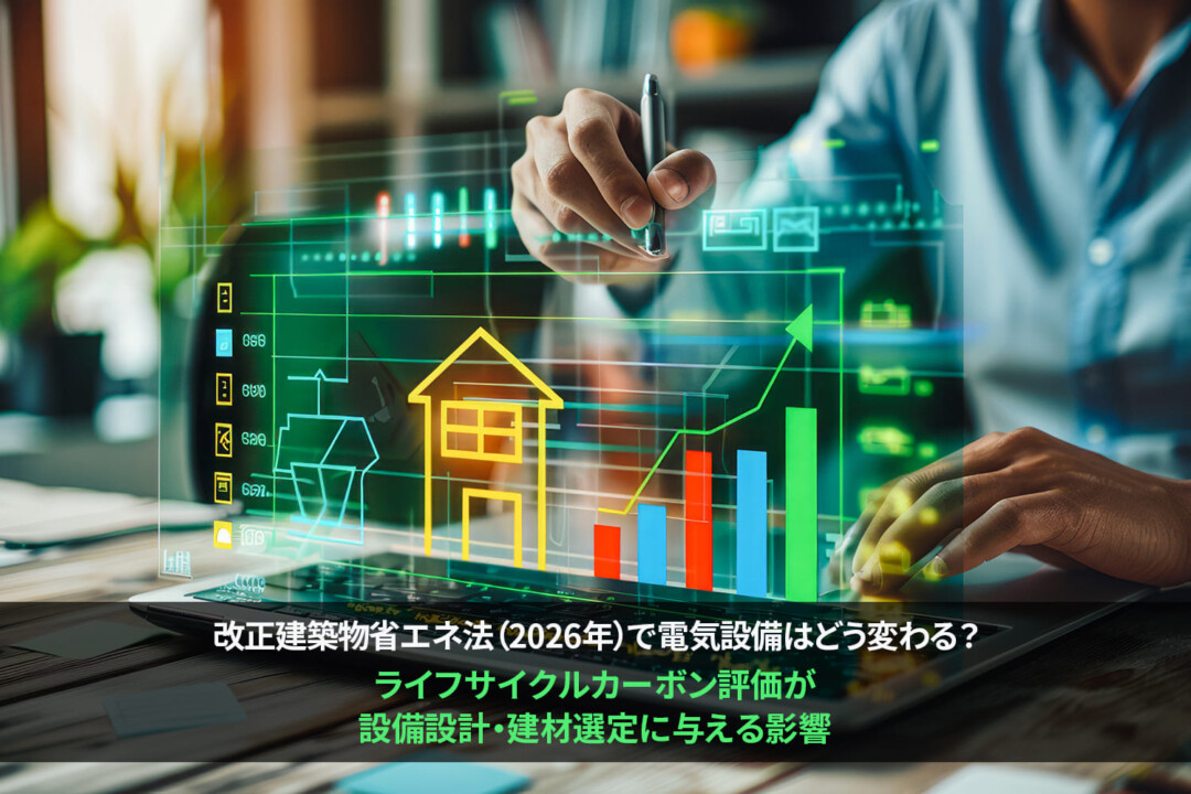 改正建築物省エネ法（2026年）で電気設備はどう変わる？ライフサイクルカーボン評価が設備設計・建材選定に与える影響